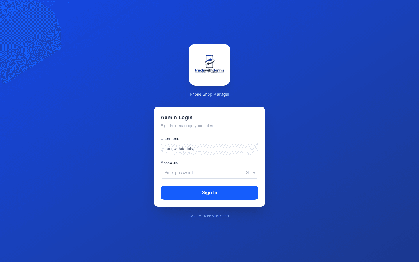 TradeWithDennis website